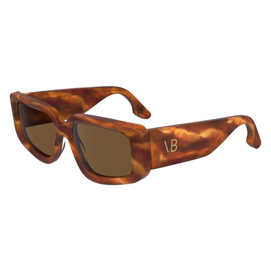 Occhiali da sole in acetato marrone Victoria Beckham