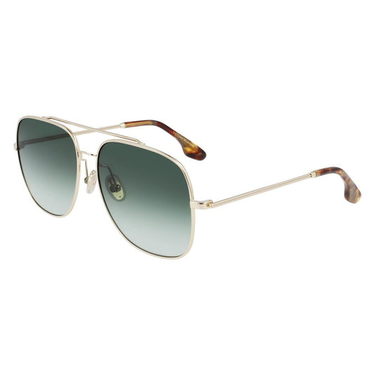 Occhiali da sole in metallo dorato Victoria Beckham