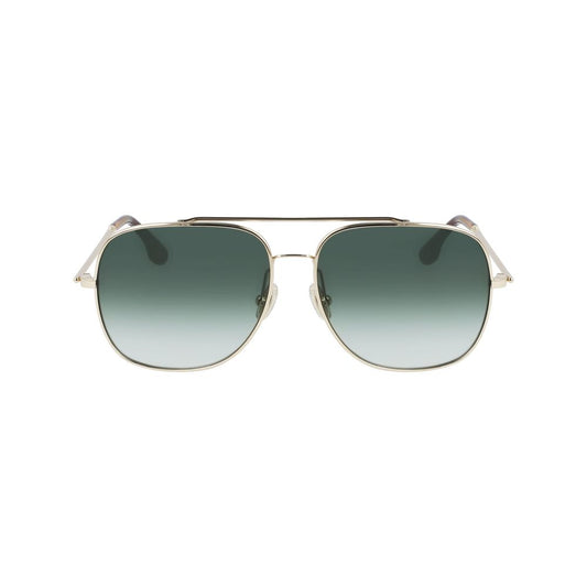 Occhiali da sole in metallo dorato Victoria Beckham