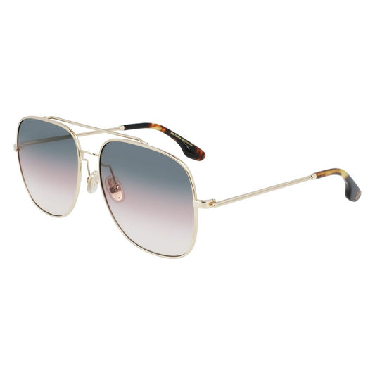 Occhiali da sole in metallo dorato Victoria Beckham