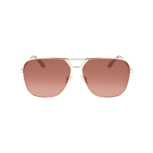 Occhiali da sole in metallo dorato Victoria Beckham