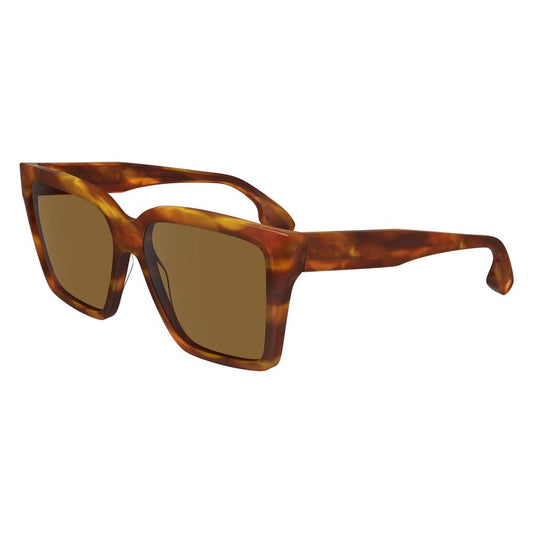 Occhiali da sole in acetato marrone Victoria Beckham