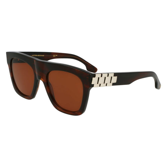 Occhiali da sole in acetato marrone Victoria Beckham