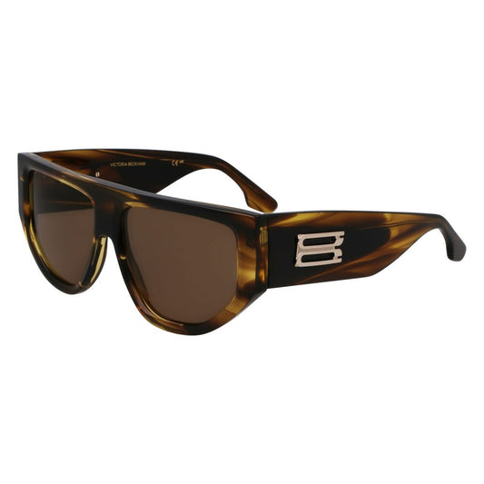 Occhiali da sole in acetato marrone Victoria Beckham