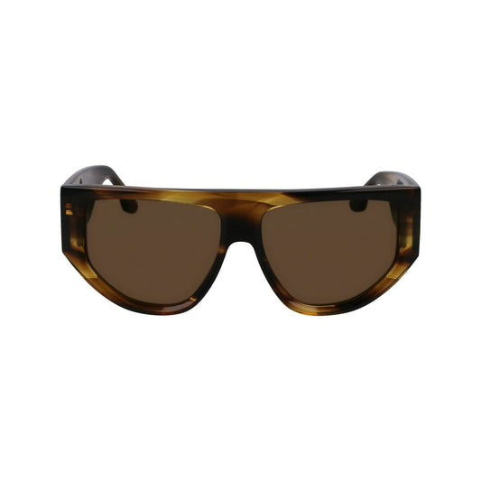 Occhiali da sole in acetato marrone Victoria Beckham