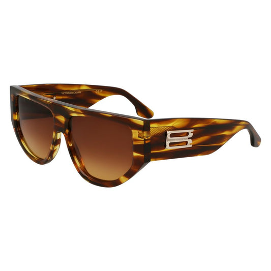 Occhiali da sole in acetato marrone Victoria Beckham