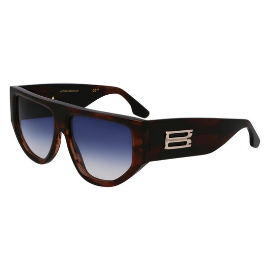 Occhiali da sole in acetato marrone Victoria Beckham
