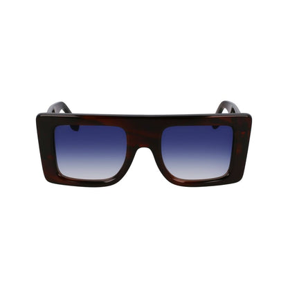Occhiali da sole in acetato marrone Victoria Beckham