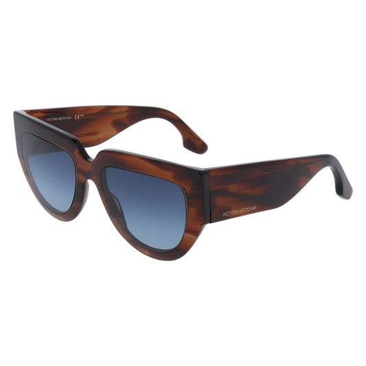 Occhiali da sole in acetato marrone Victoria Beckham