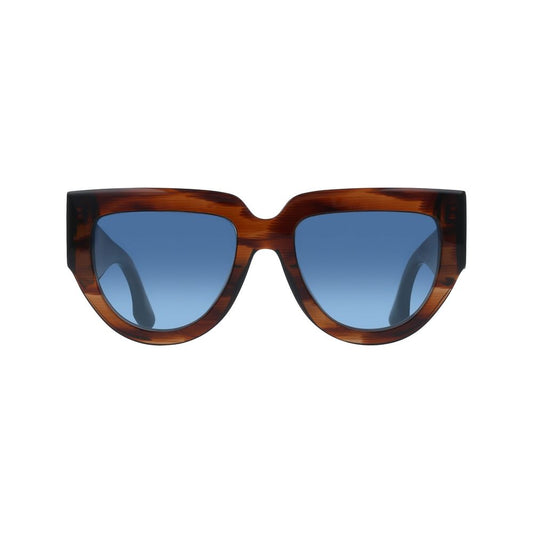 Occhiali da sole in acetato marrone Victoria Beckham