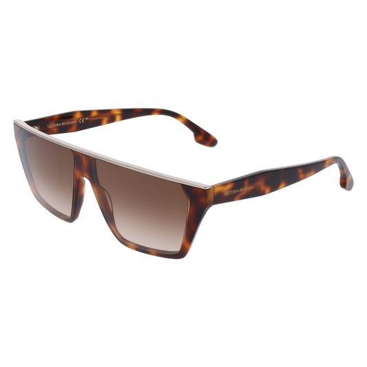 Occhiali da sole in acetato marrone Victoria Beckham