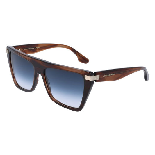 Occhiali da sole in acetato marrone Victoria Beckham