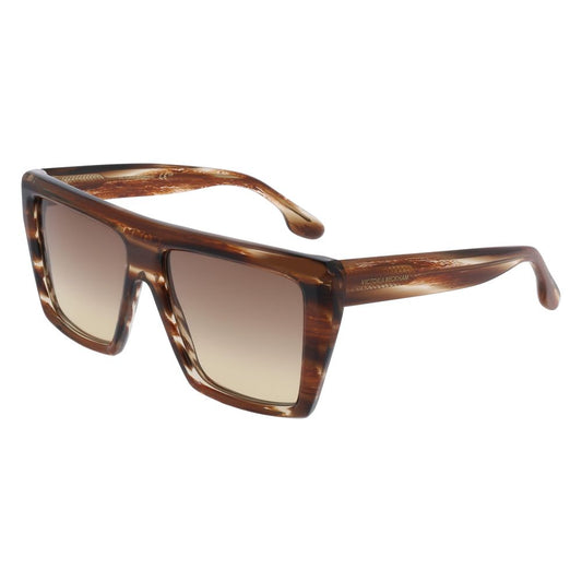 Occhiali da sole in acetato marrone Victoria Beckham