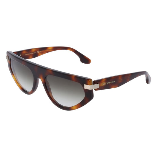 Occhiali da sole in acetato marrone Victoria Beckham