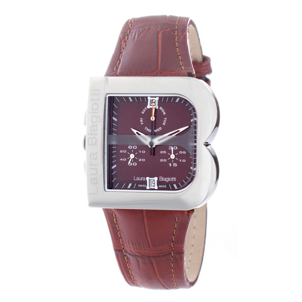 Orologio elegante in pelle marrone Laura Biagiotti