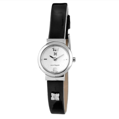 Orologio elegante in pelle nera Laura Biagiotti