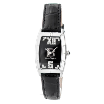 Orologio elegante in pelle nera Laura Biagiotti