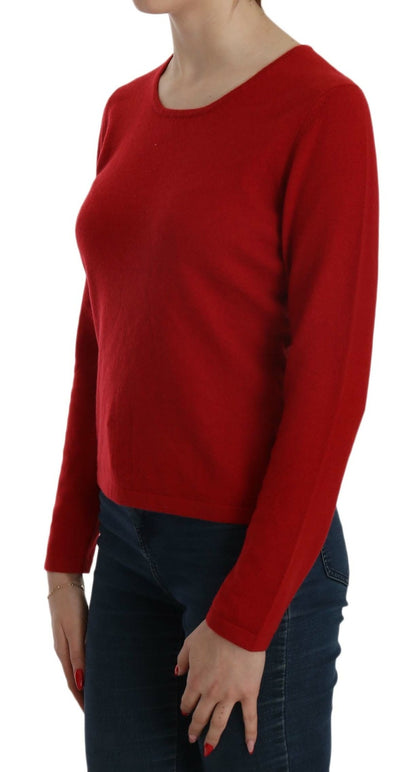 MILA SCHÖN Maglione girocollo rosso in cashmere