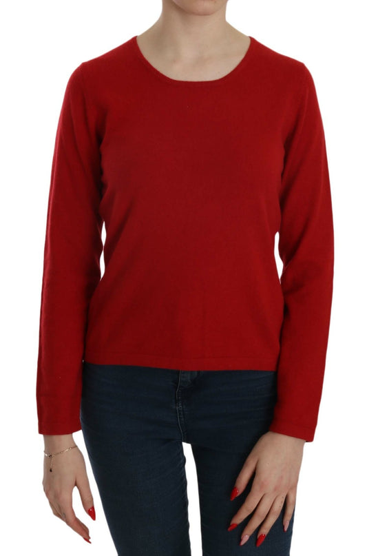 MILA SCHÖN Maglione girocollo rosso in cashmere