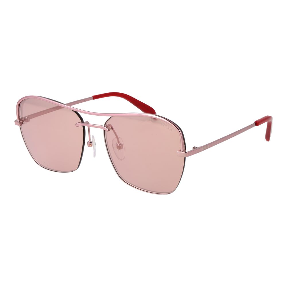 Occhiali da sole Emilio Pucci in metallo oro rosa