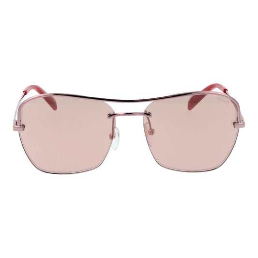 Occhiali da sole Emilio Pucci in metallo oro rosa