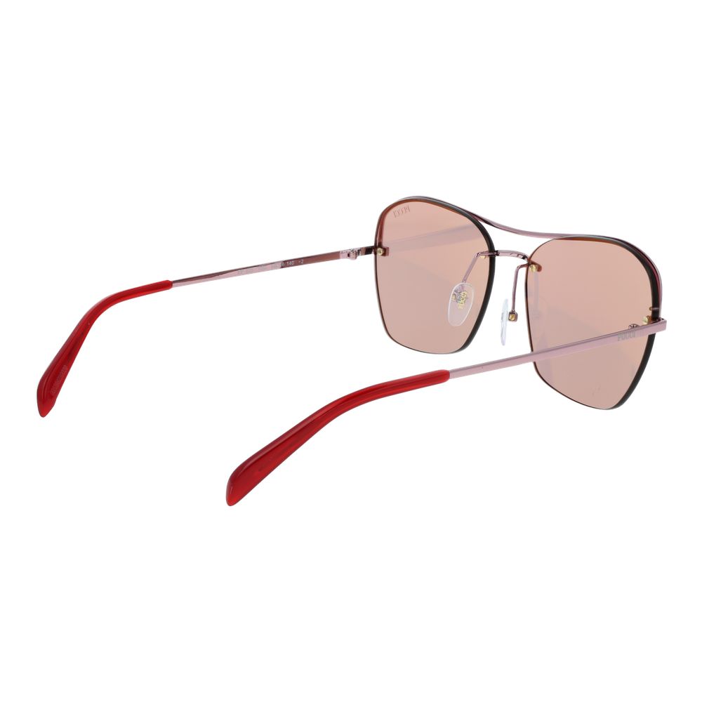 Occhiali da sole Emilio Pucci in metallo oro rosa