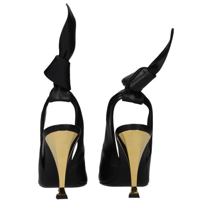Givenchy Black Leather High Heel Pumps