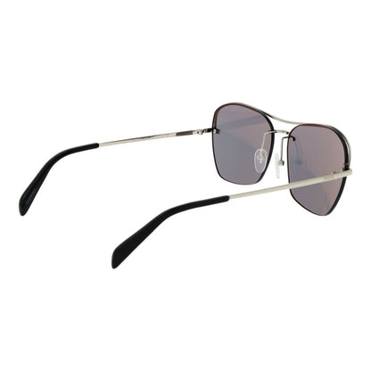 Occhiali da sole in metallo argentato Emilio Pucci