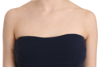 Blusa a tubino con cerniera sulla schiena senza spalline Costume National