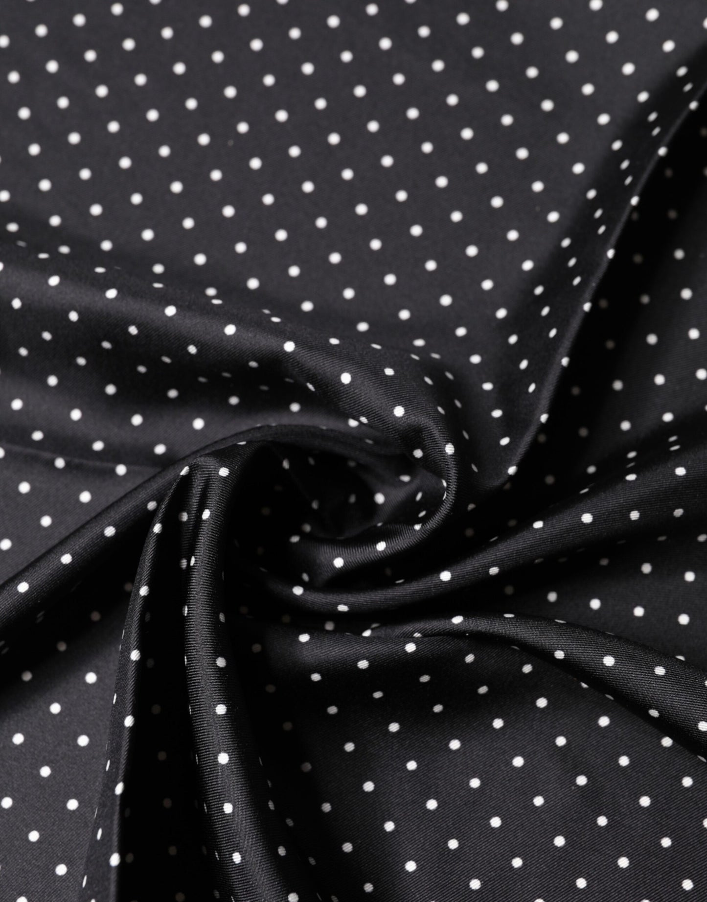 Foulard quadrato in seta a pois neri Dolce &amp; Gabbana
