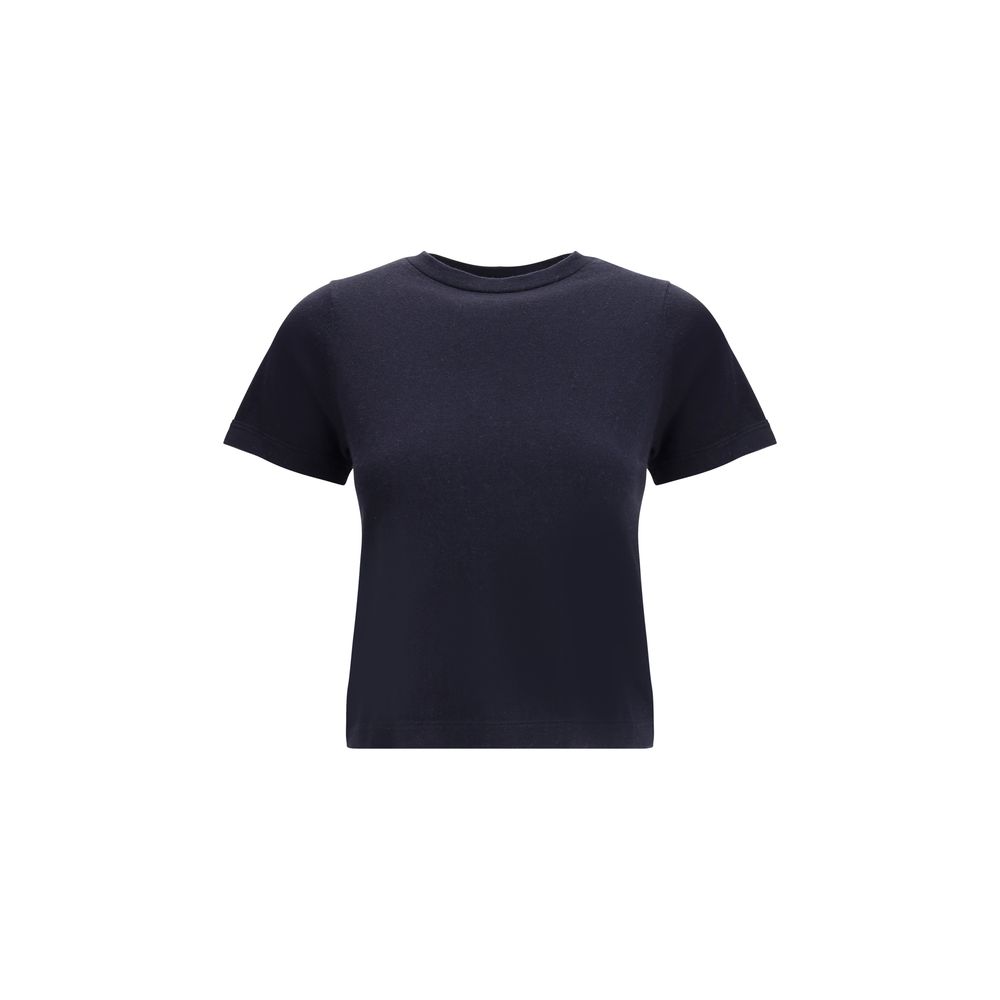Top in cotone blu cashmere estremo