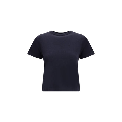 Top in cotone blu cashmere estremo