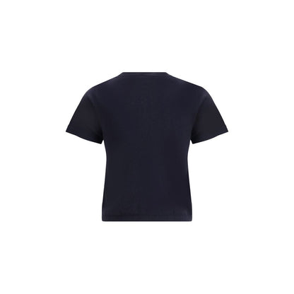 Top in cotone blu cashmere estremo