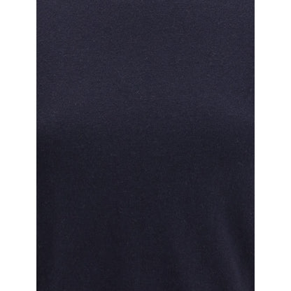 Top in cotone blu cashmere estremo