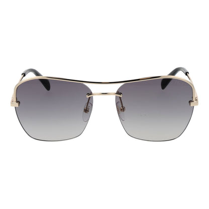 Occhiali da sole in metallo dorato Emilio Pucci