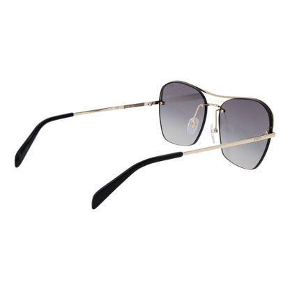 Occhiali da sole in metallo dorato Emilio Pucci