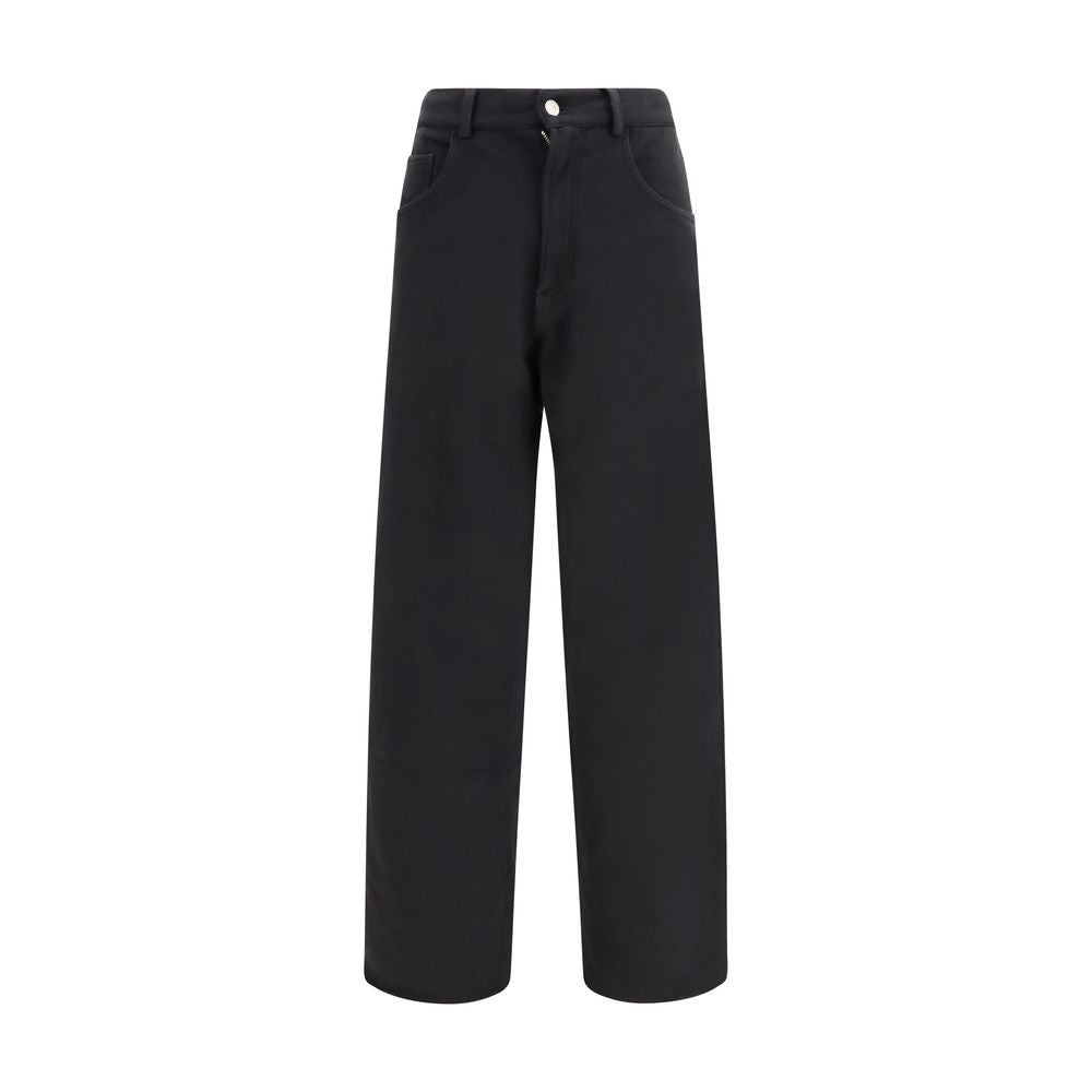 Pantaloni sportivi in ​​cotone nero MM6