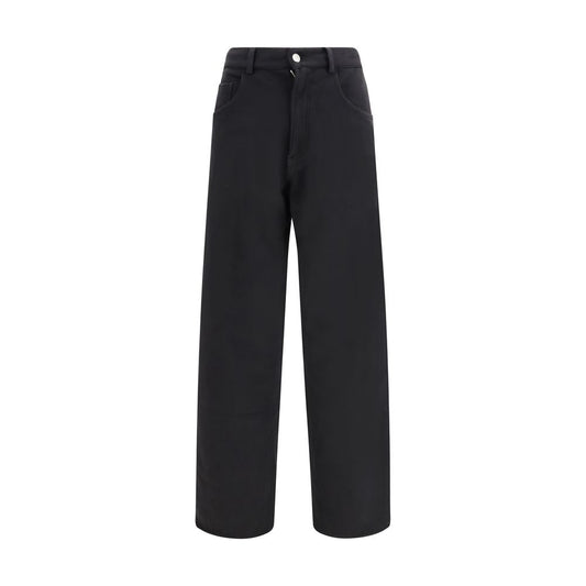 Pantaloni sportivi in ​​cotone nero MM6
