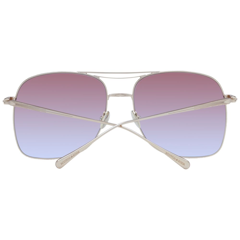 Occhiali da sole in acciaio inossidabile Scotch &amp; Soda Gold