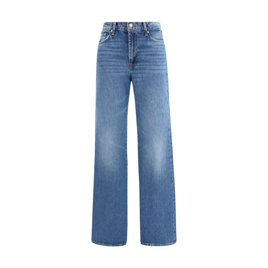 Jeans svasati in cotone blu 7FOR