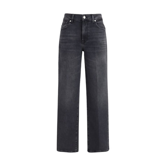 Jeans dritti in cotone nero 7FOR