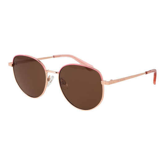 Occhiali da sole in metallo oro rosa Ted Baker