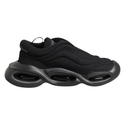 Dolce & Gabbana Sneakers nere basse con motivo a onde