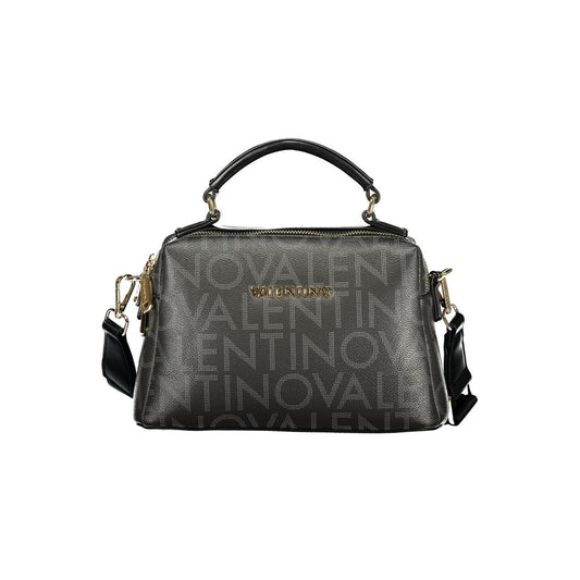 Mario Valentino Nero Poliuretano Donna Bag with Adjustable and Removable Strap